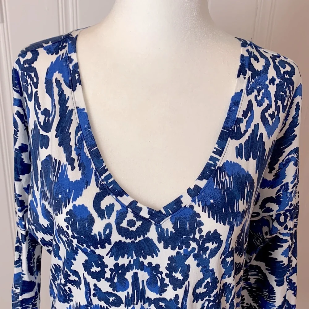 MWOT LILLY PULITZER blue flamingo patterned dress tunic 9.2 - Picture 6 of 8